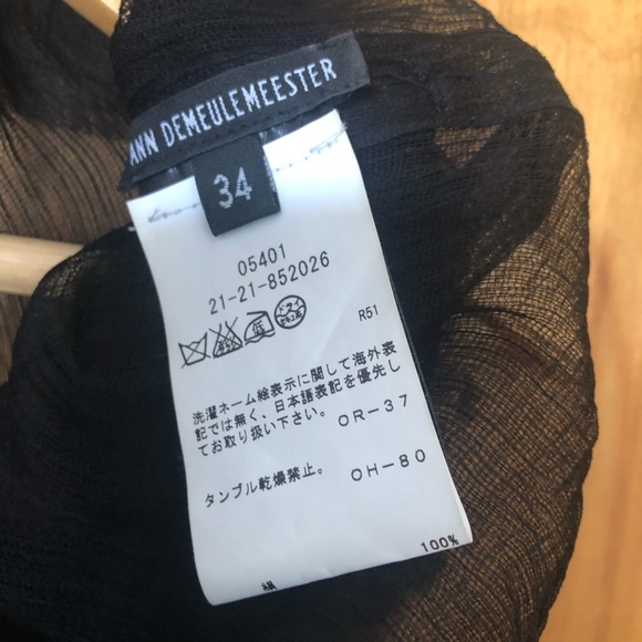 Ann Demeulemeester black silk dress - Picture 3 of 7